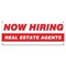 Signmission Now Hiring Real Estate Agents Banner Apply Inside Accepting Application Single Sided B-30294 - alternate 1